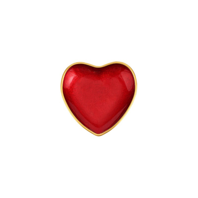 Baroque Glass Heart Cocktail Plate