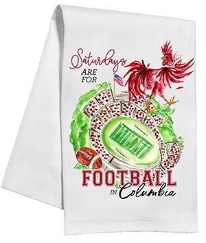 Kitchen Towel - Saturdays are for Football in Columbia