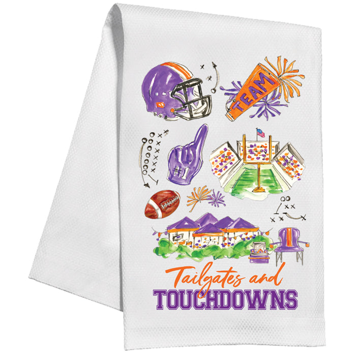 Tailgates and Touchdowns Tea Towel