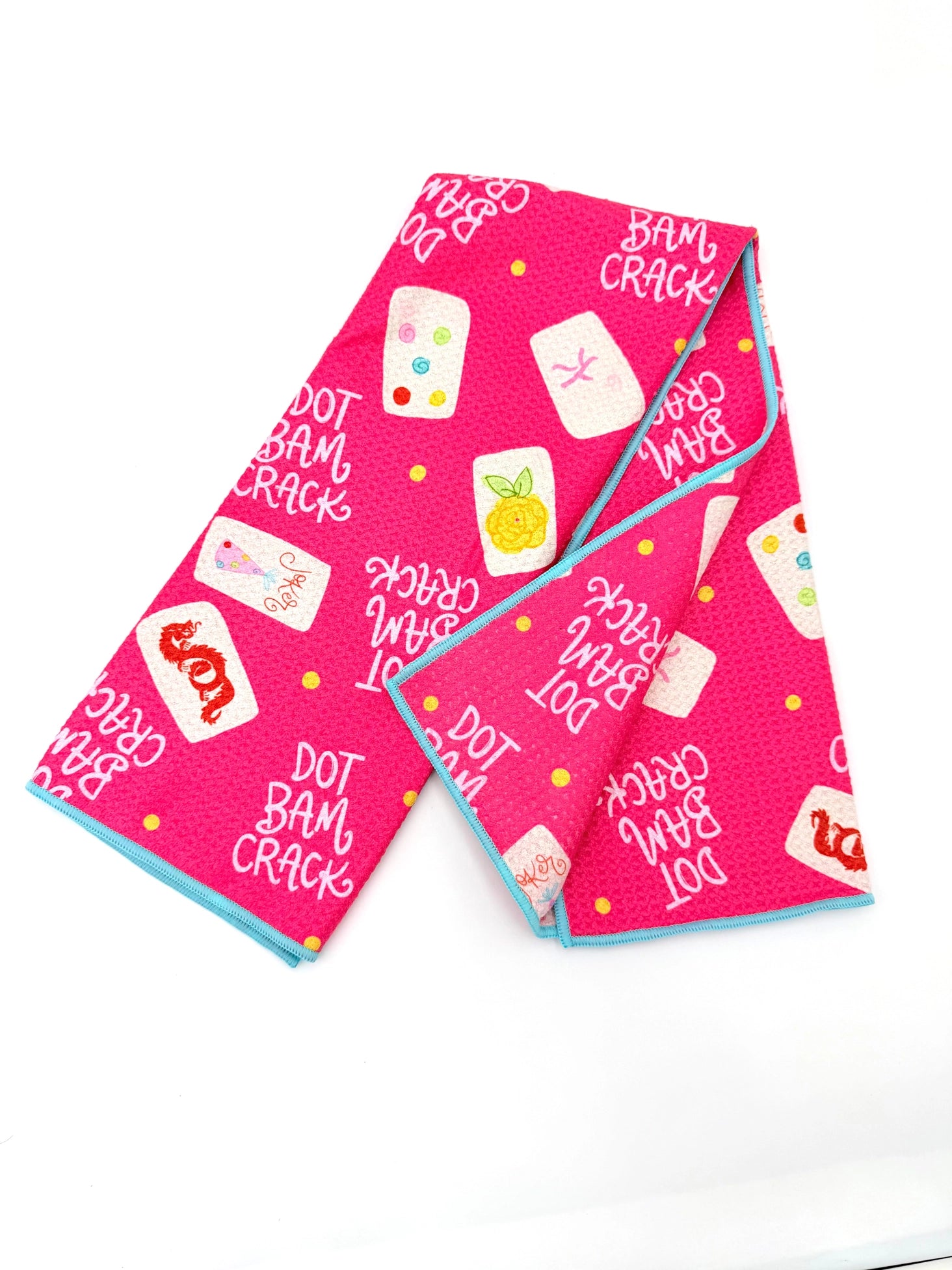 Mahjong Microfiber Tea Towel
