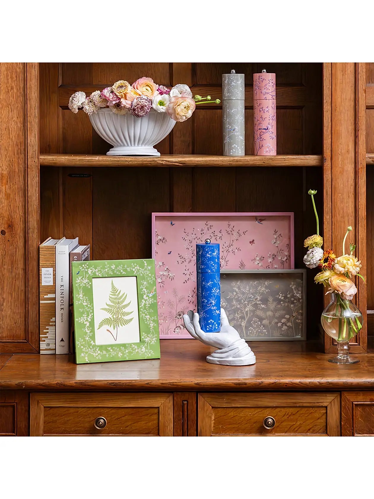 Small Pink Chinoiserie Tray