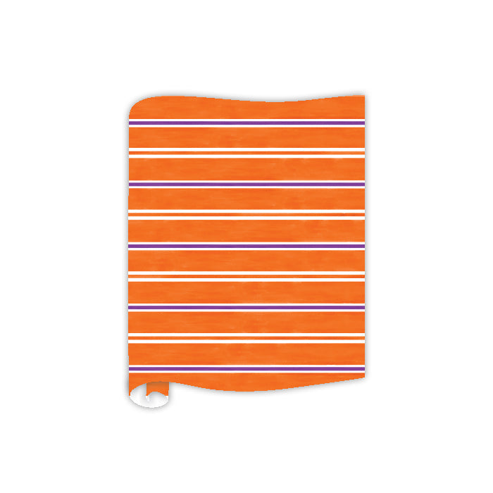 Orange & Purple Tiger Stripe Table Runner