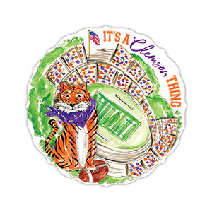 Clemson Posh Die-Cut Placemat