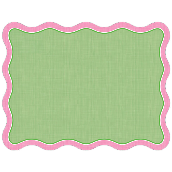 Handpainted Linen Posh Die-Cut Placemat