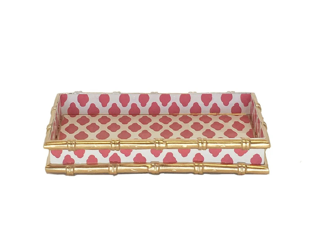 Bamboo in Parsi Pink Letter Tray