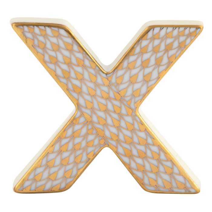 Letter X - Gold