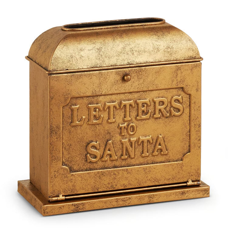 Gold Letters to Santa Mailbox