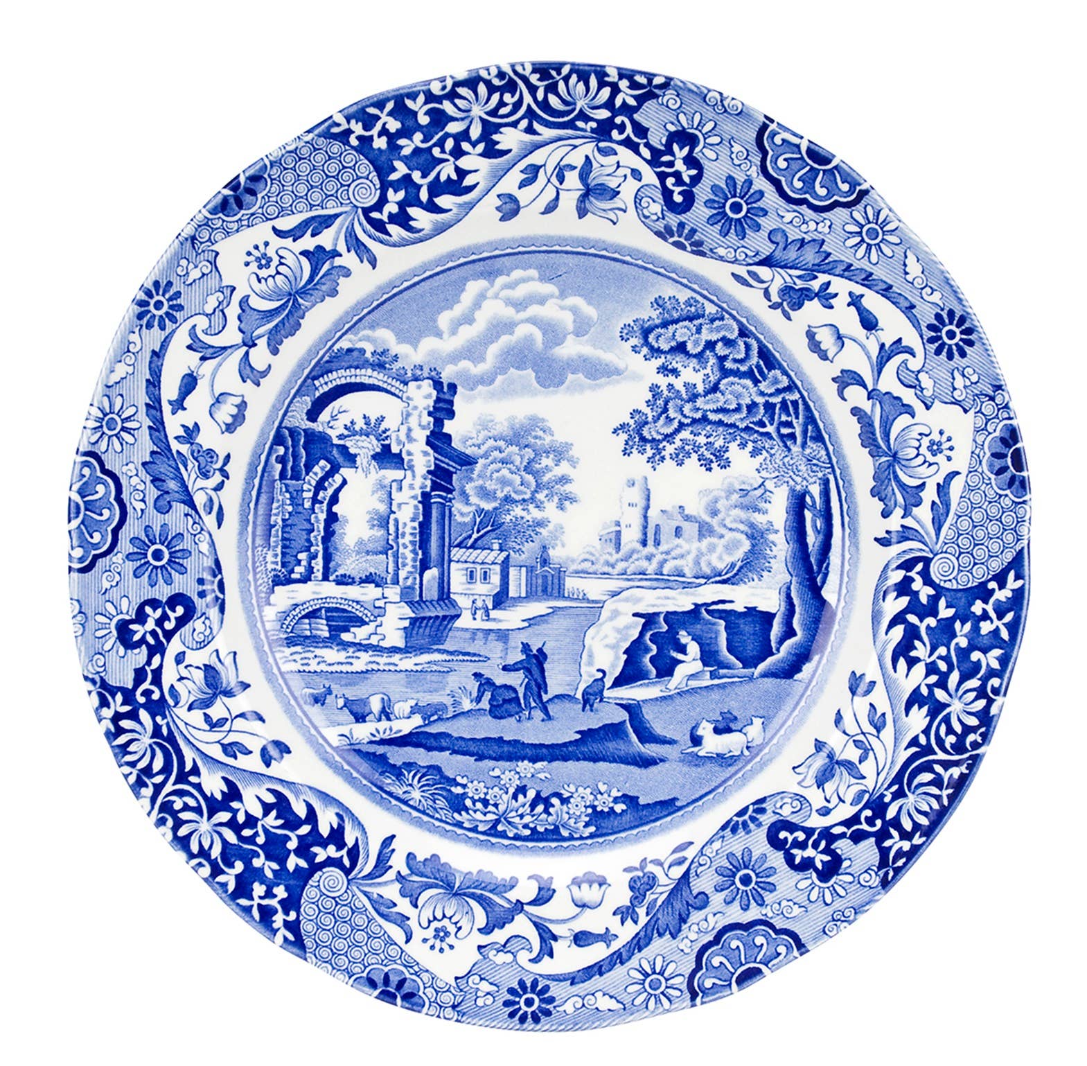 Blue Italian Dinner Plate