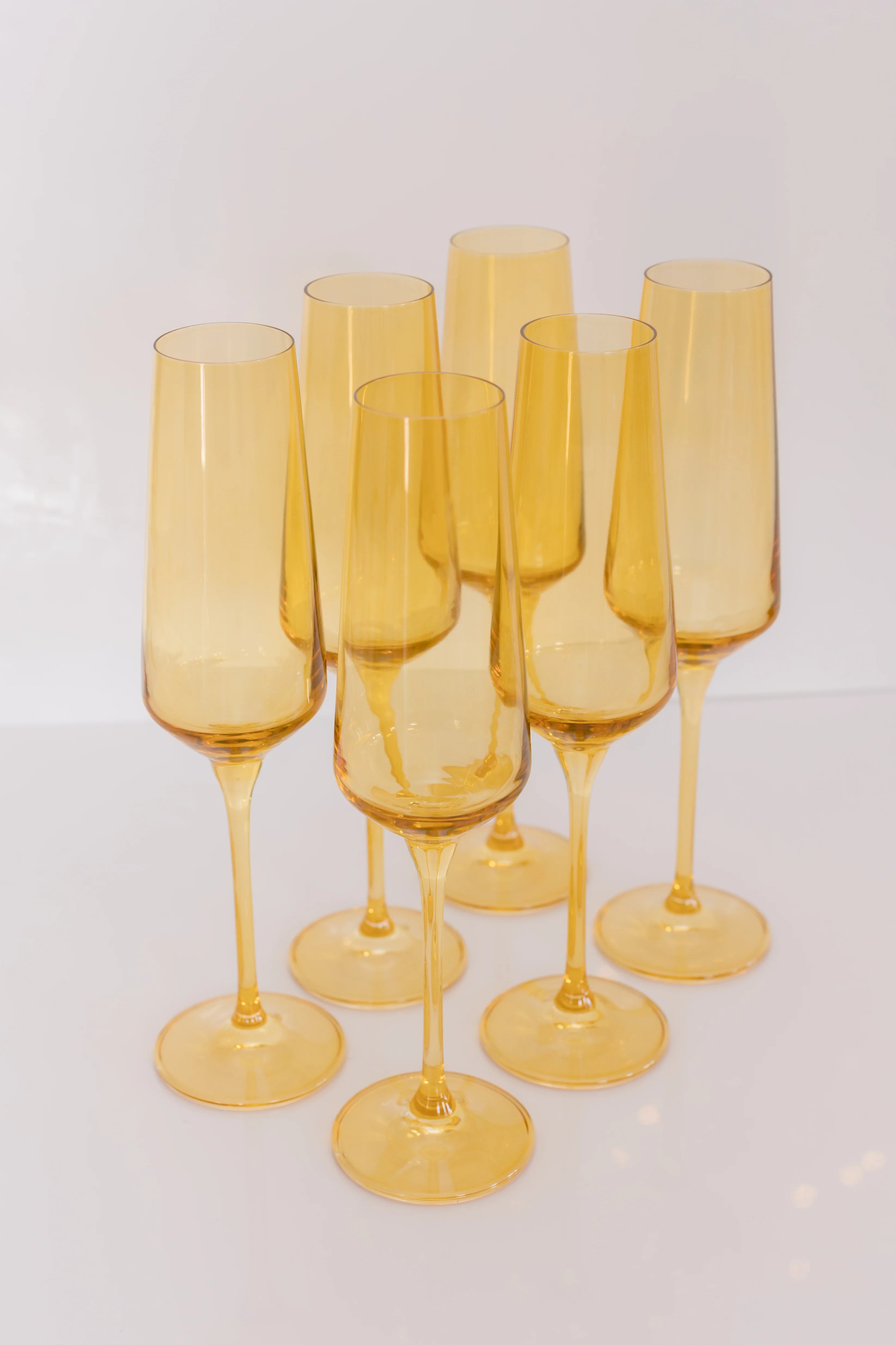 Estelle Champagne Flute - Bundle - Yellow