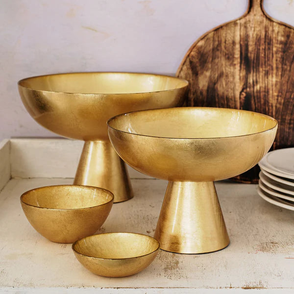 Moon Glass Medium Pedestal Bowl