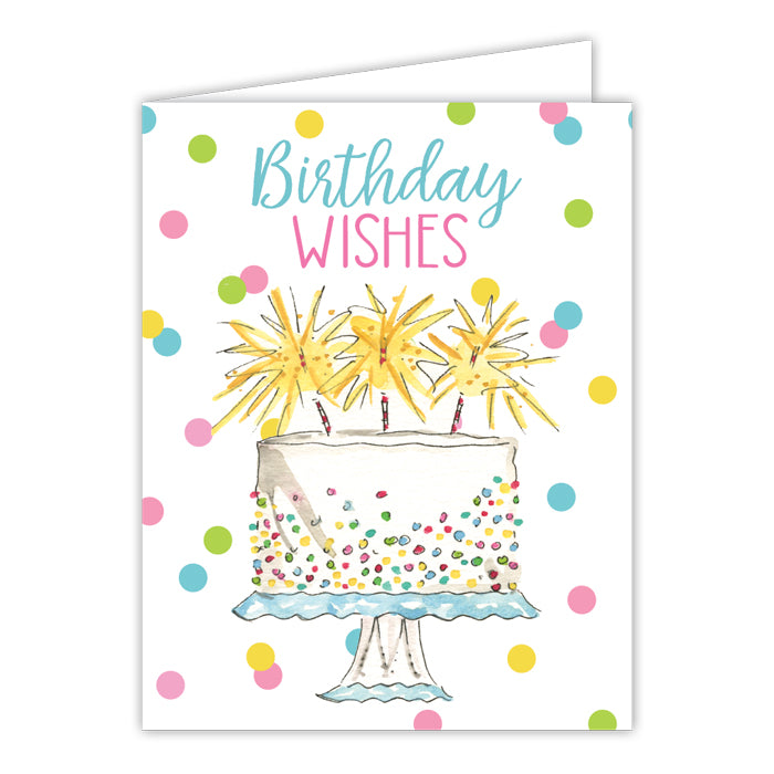 Handpainted Birthday Greeting Card