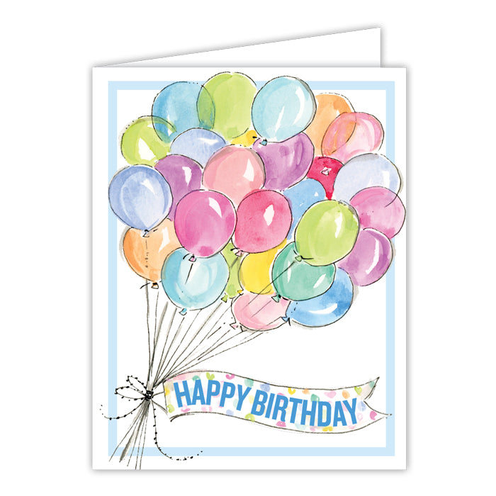 Handpainted Birthday Greeting Card