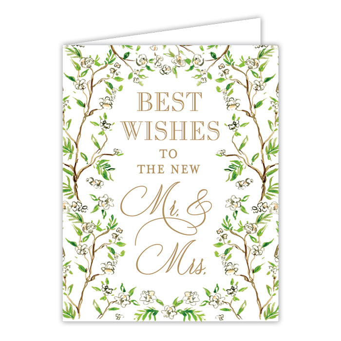 Handpainted Wedding Greeting Card