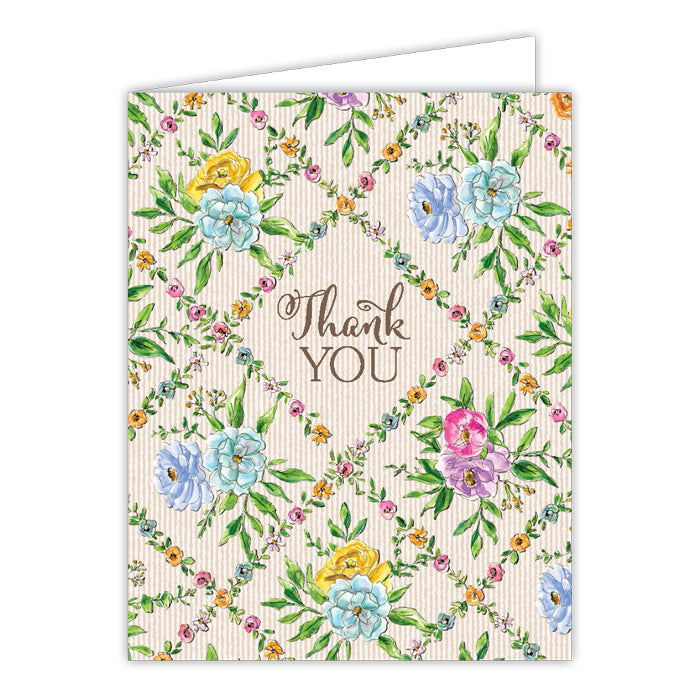 Handpainted Thank You Greeting Card