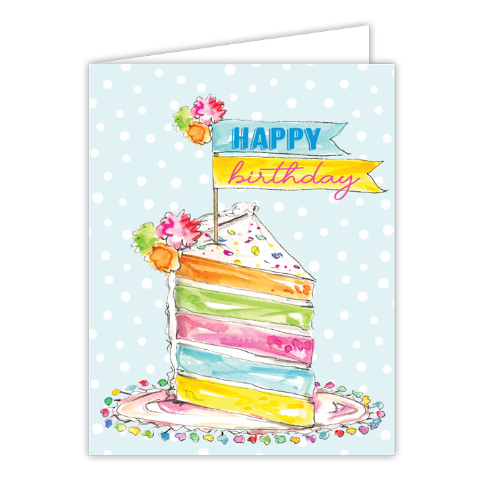 Handpainted Birthday Greeting Card