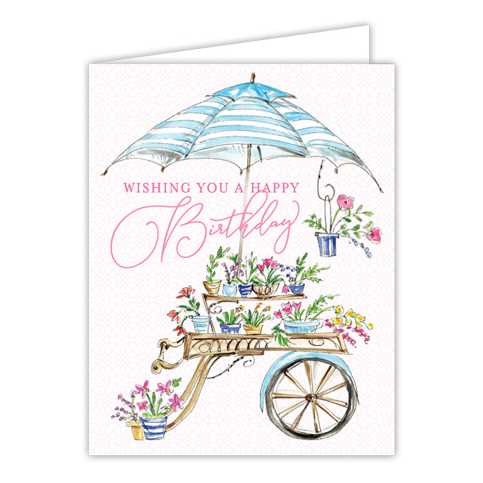 Handpainted Birthday Greeting Card