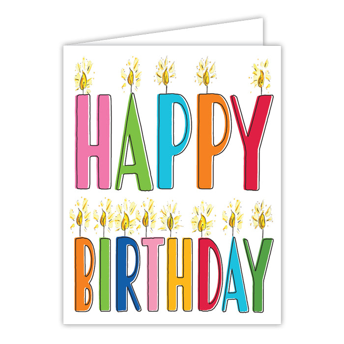 Handpainted Birthday Greeting Card