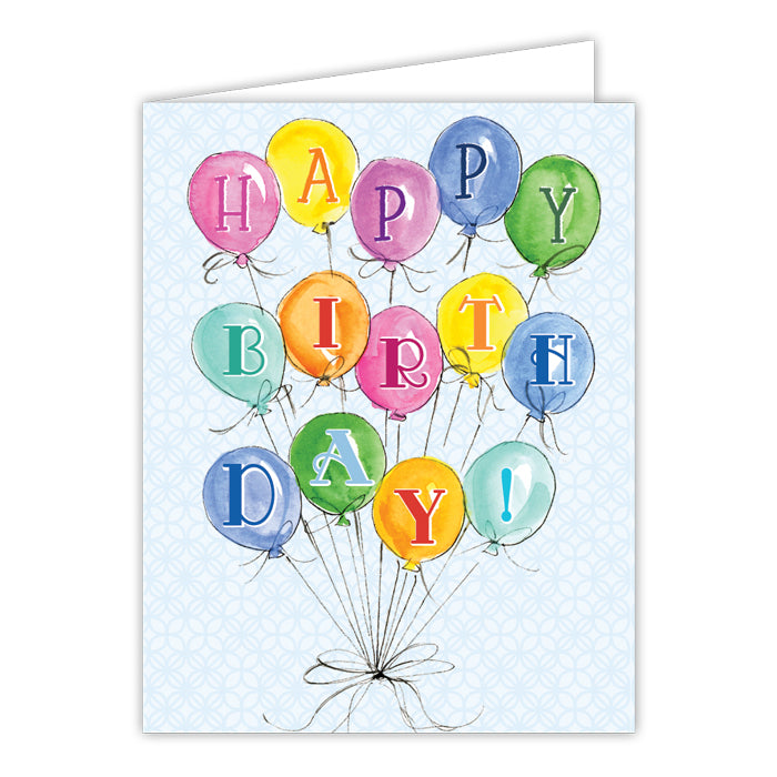 Handpainted Birthday Greeting Card