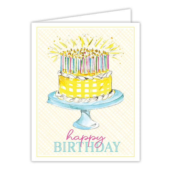 Handpainted Birthday Greeting Card