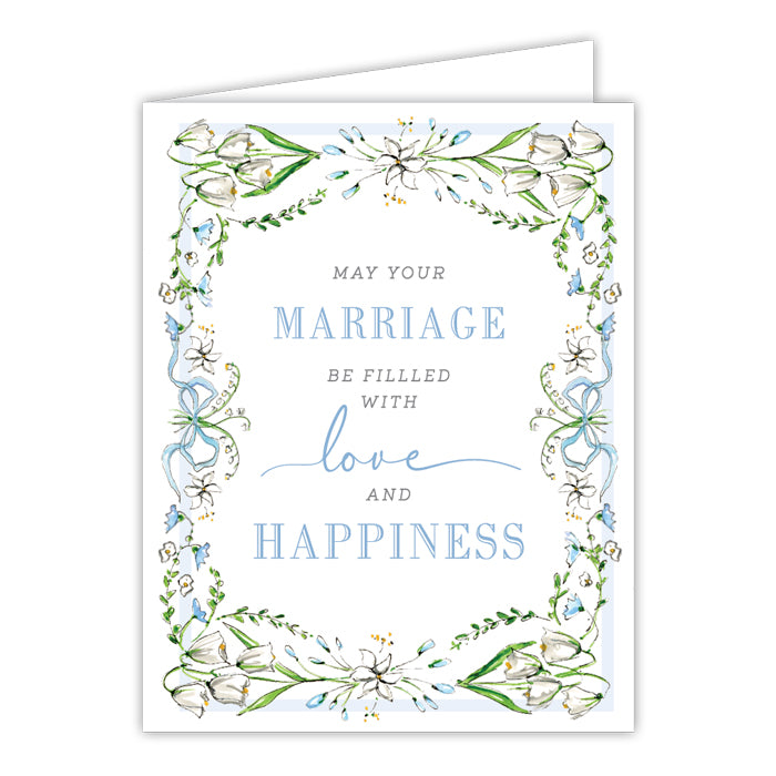 Handpainted Wedding Greeting Card