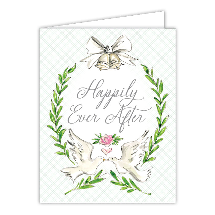 Handpainted Wedding Greeting Card