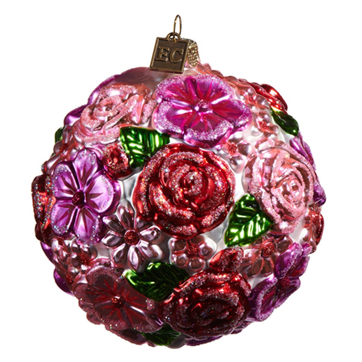 Colorful Flower Ball Ornament