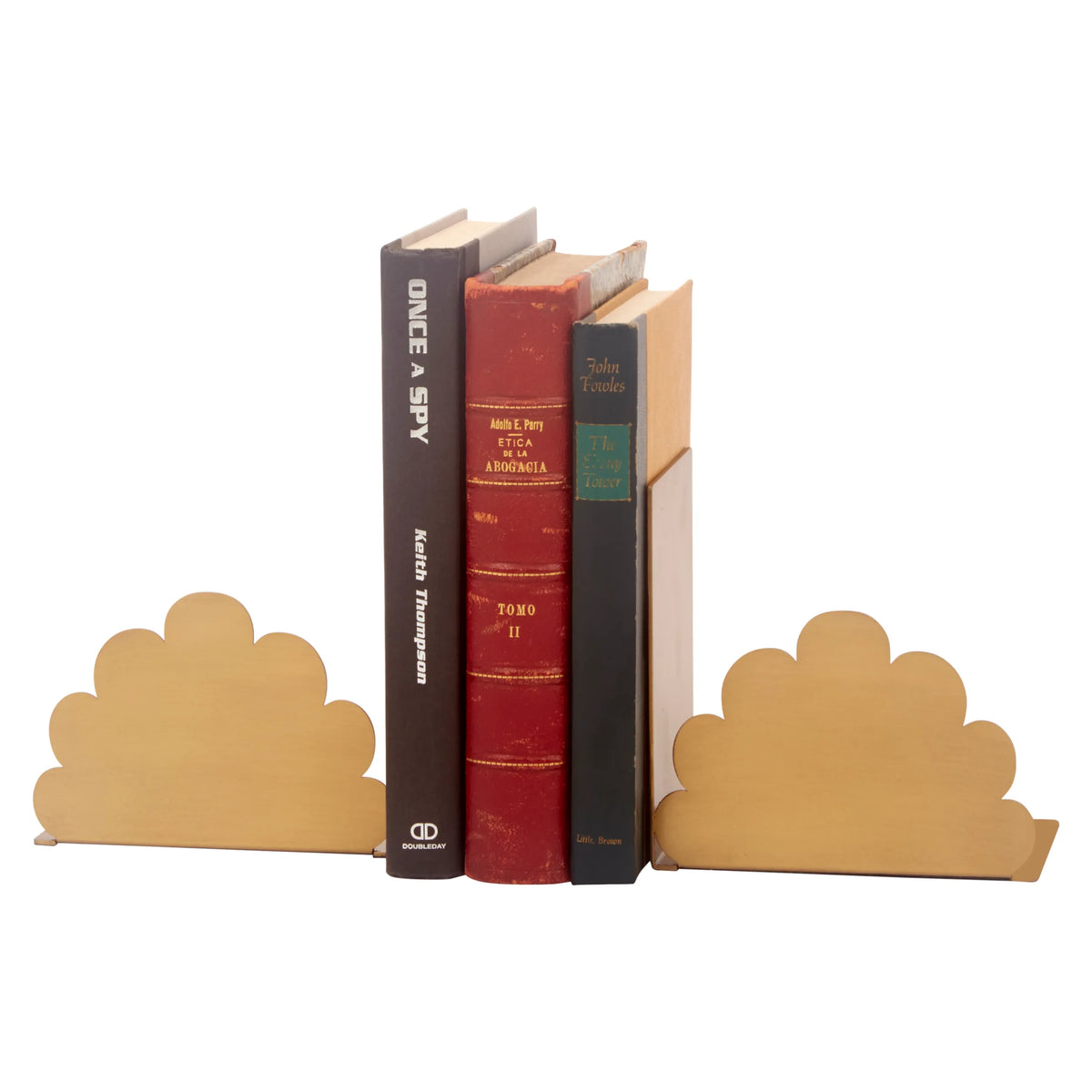 Brushed Gold Emma Metal Bookend Set