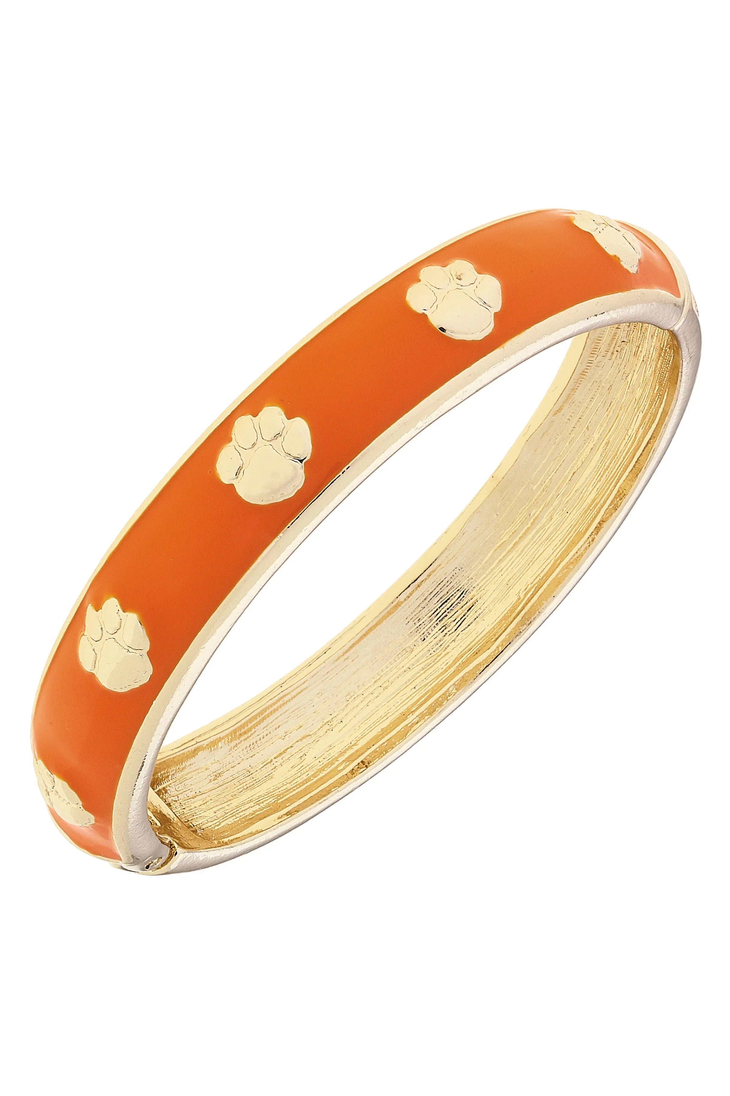 Game Day Sculpted Enameled Logo Bangle