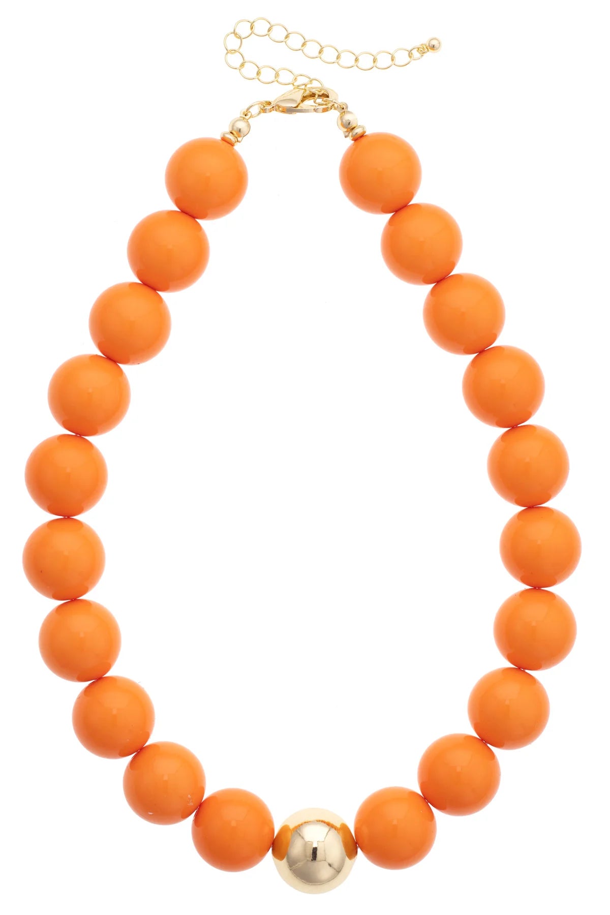 Marjorie Beaded Gumball Game Day Necklace