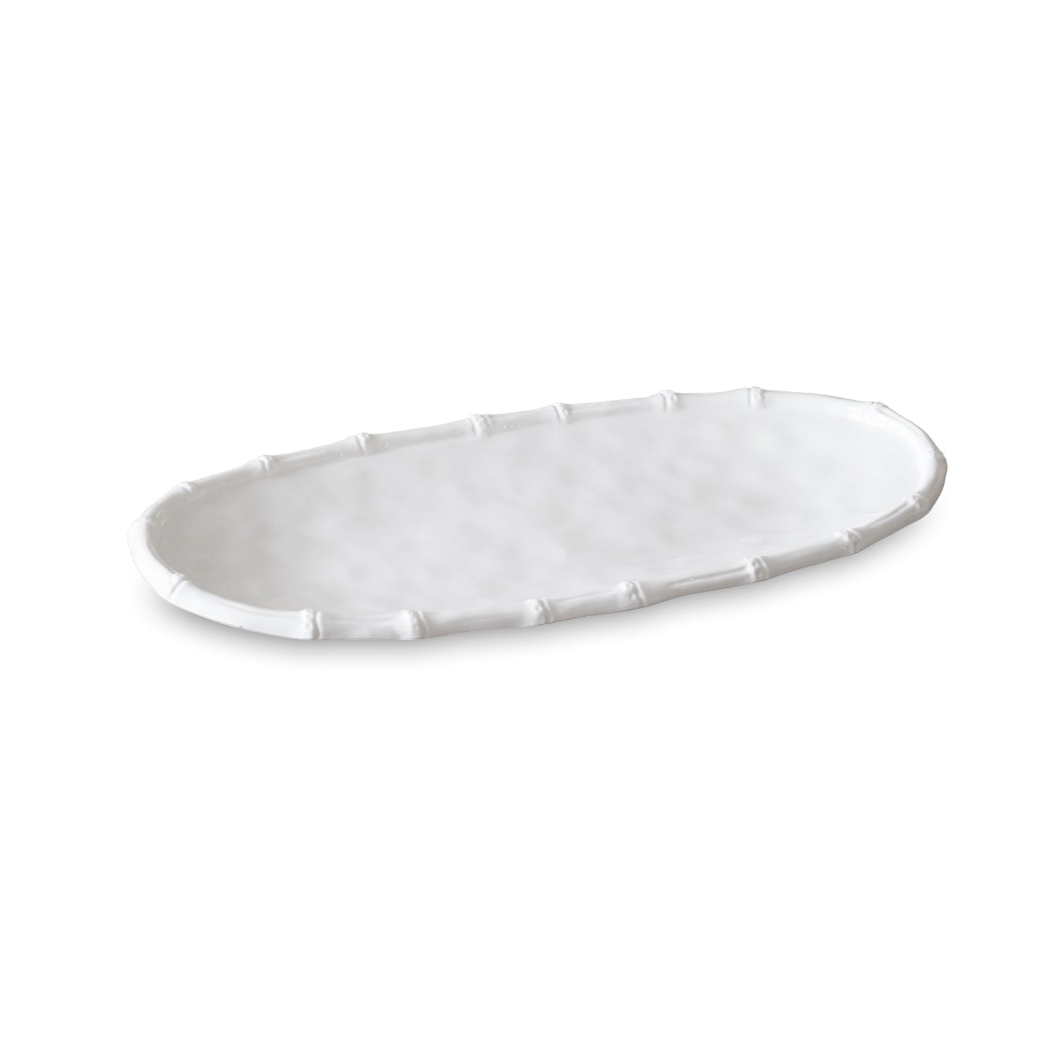 VIDA Bamboo Med Oval Platter (White)
