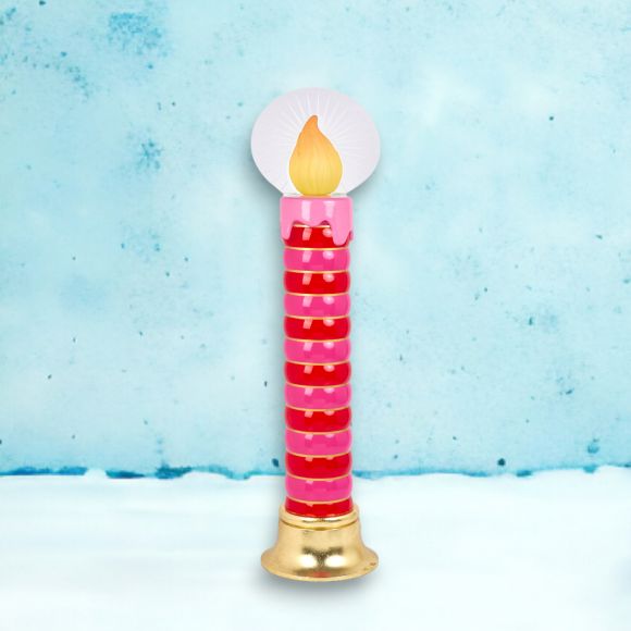 Vintage Red LED Candle Display - 40.5 IN