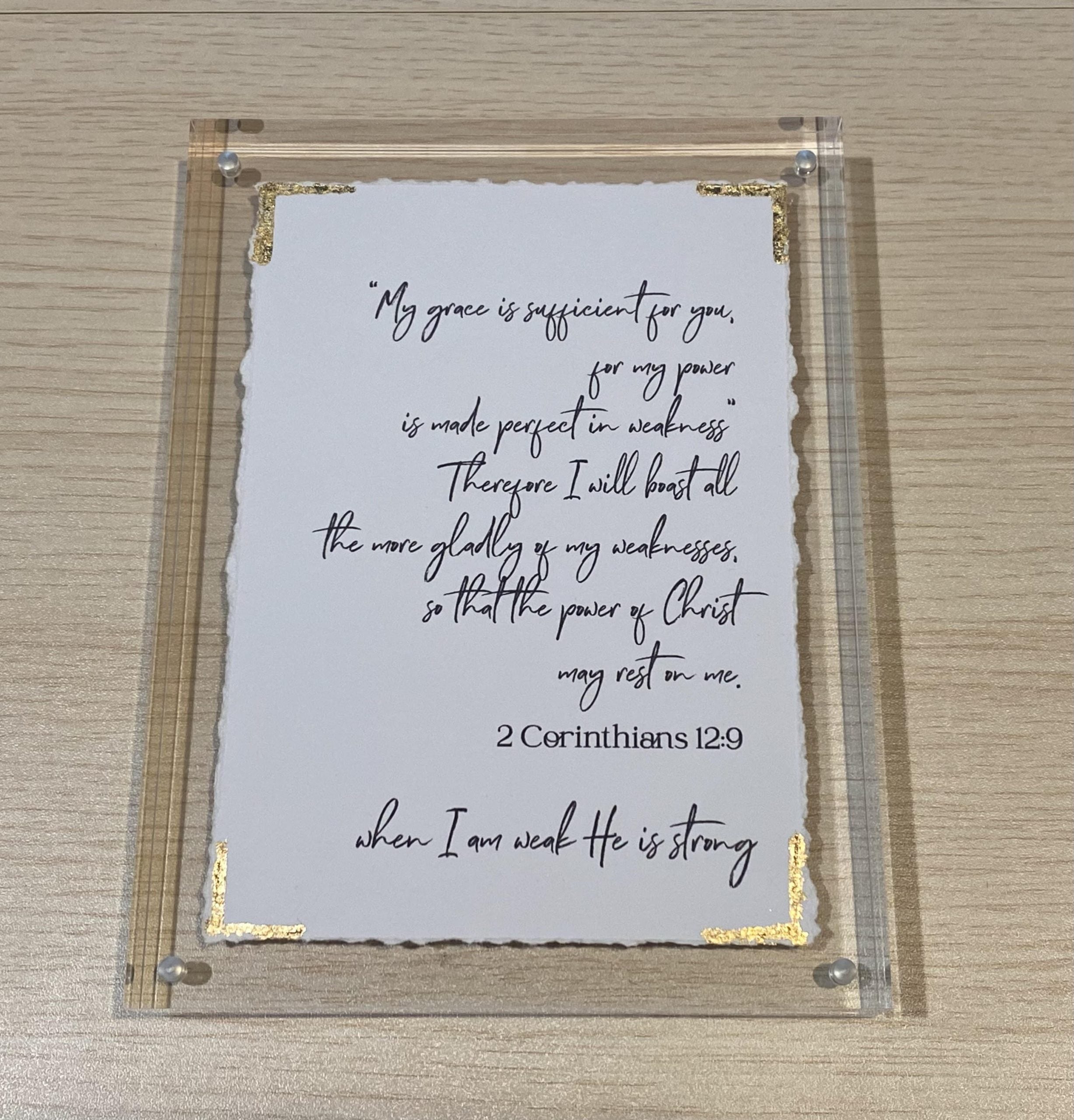 6x8 My Grace is Sufficient for You