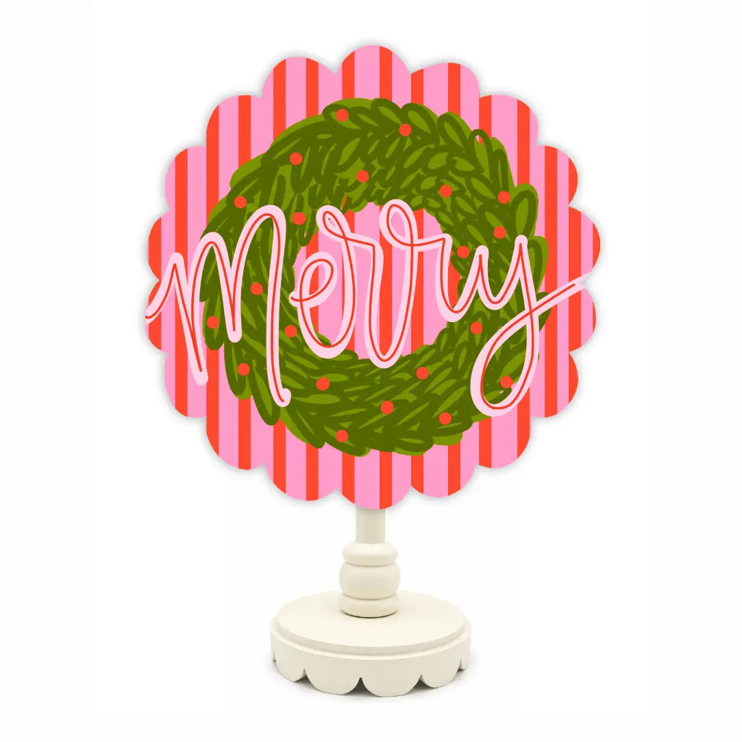Merry Wreath Topper