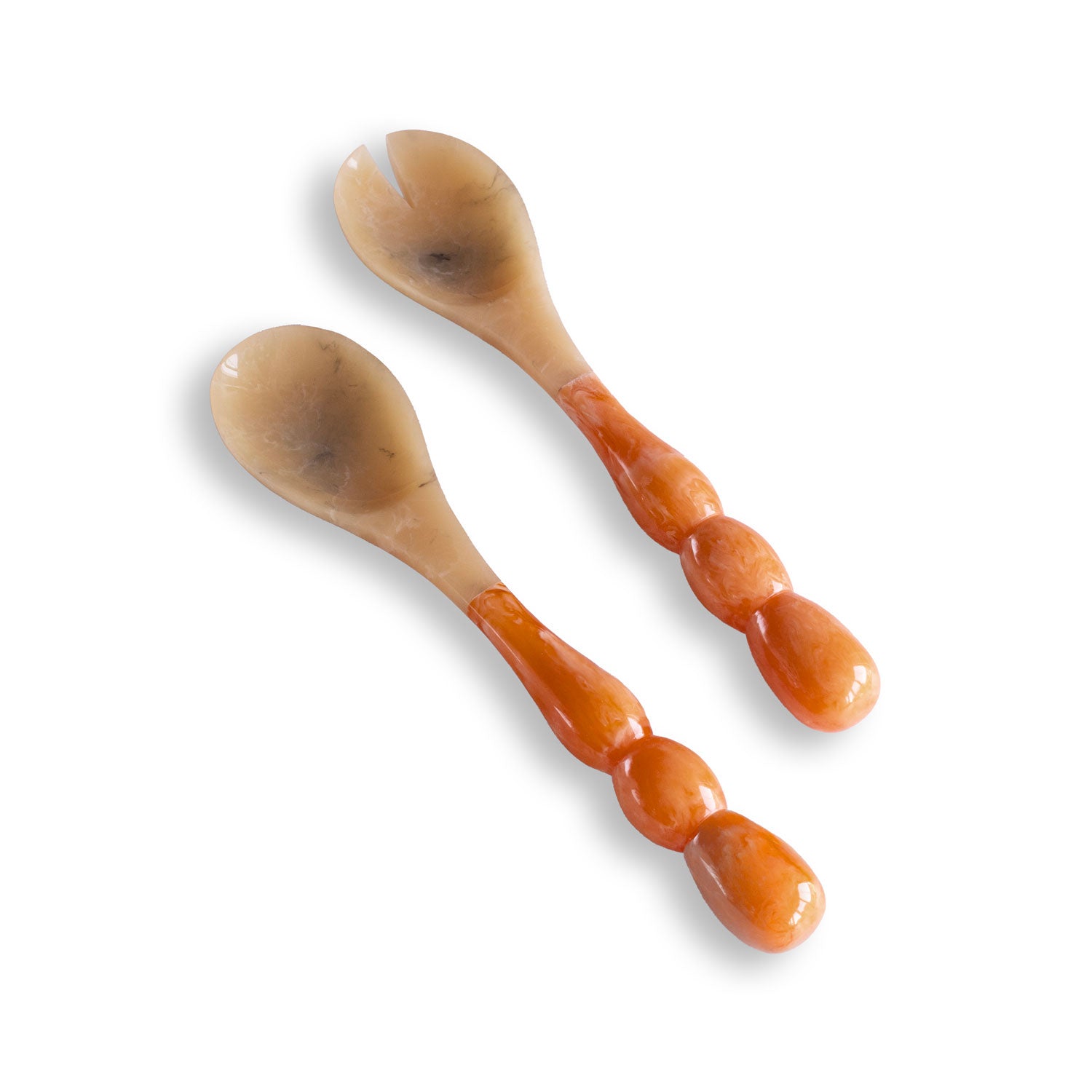 Resin Rio Bubble Salad Servers (Orange)