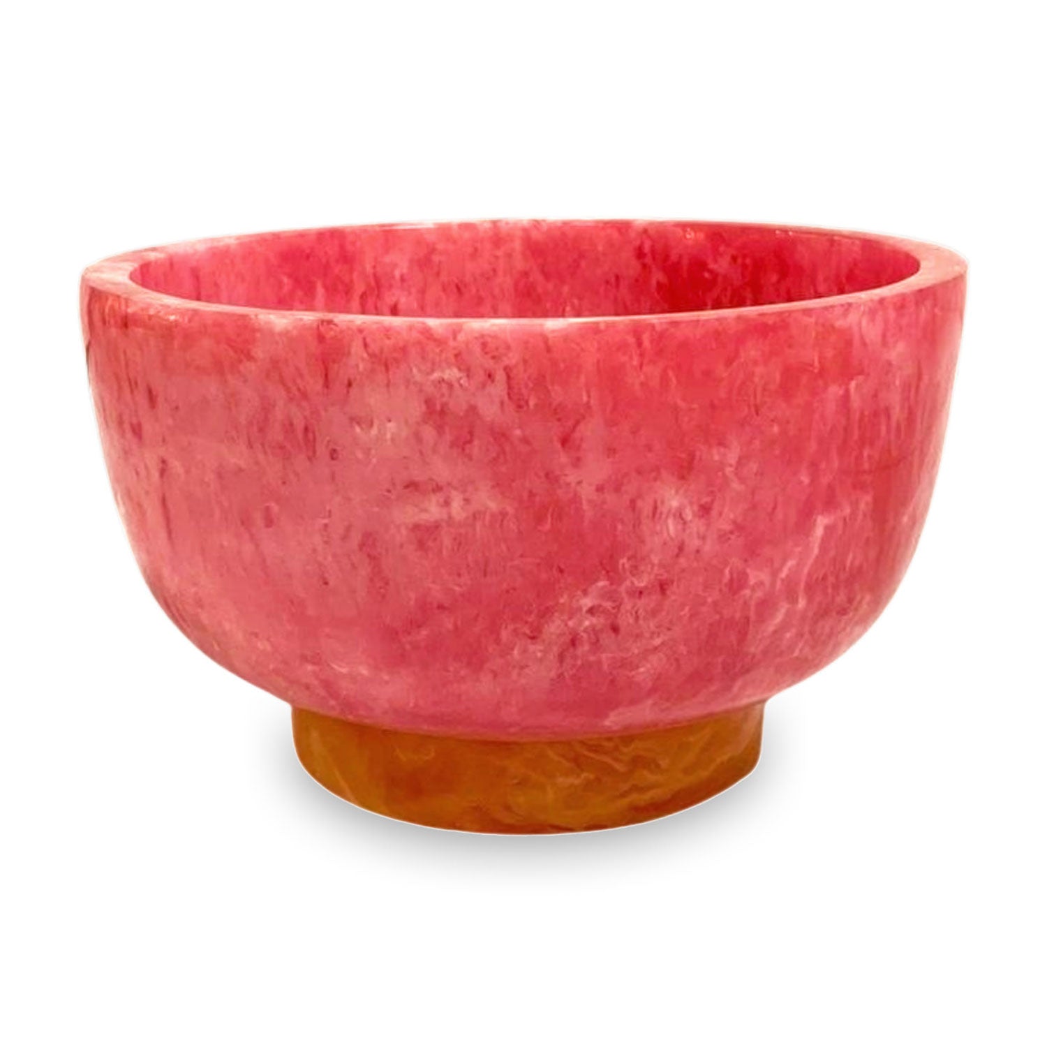 Resin Rio Small Bowls with Base (Pink and Orange)