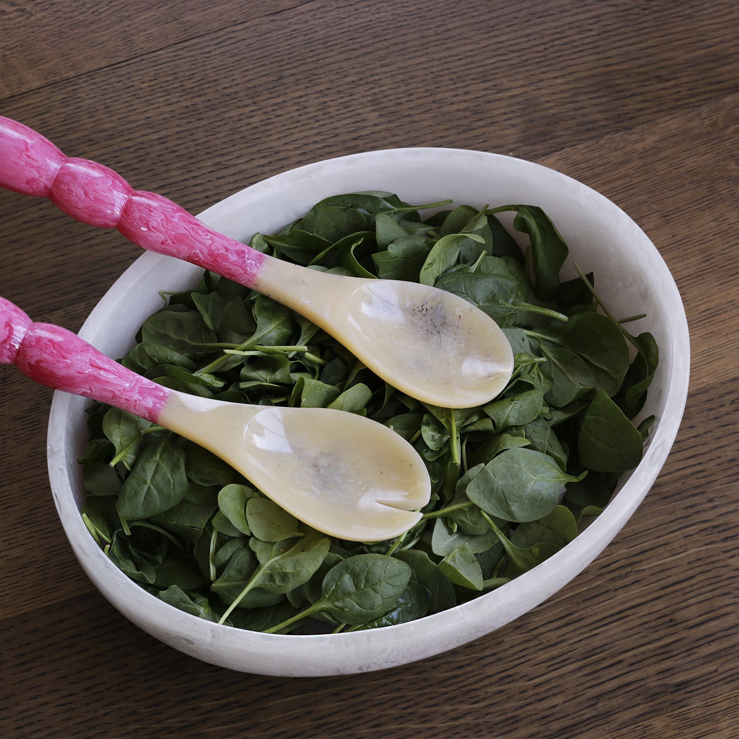 Resin Rio Large Bowls with Base (Green and Blue)