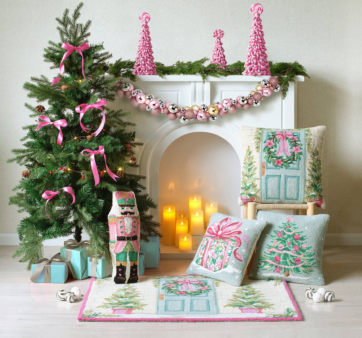 Pink Nutcracker Hook Pillow