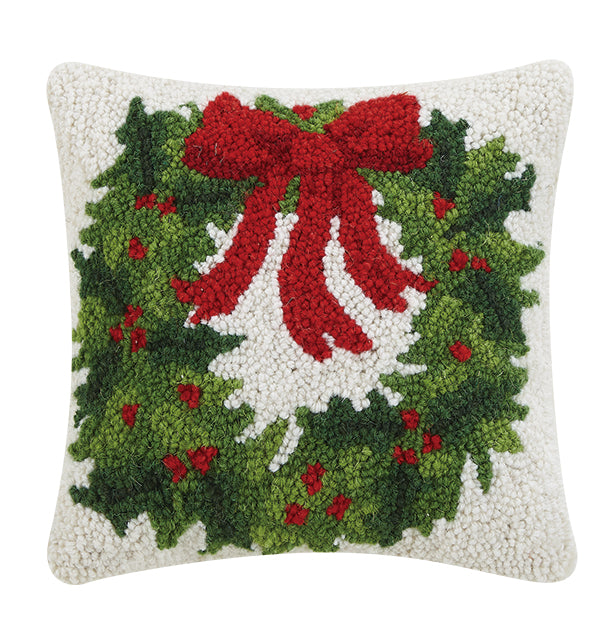 Holiday Wreath Hook Pillow
