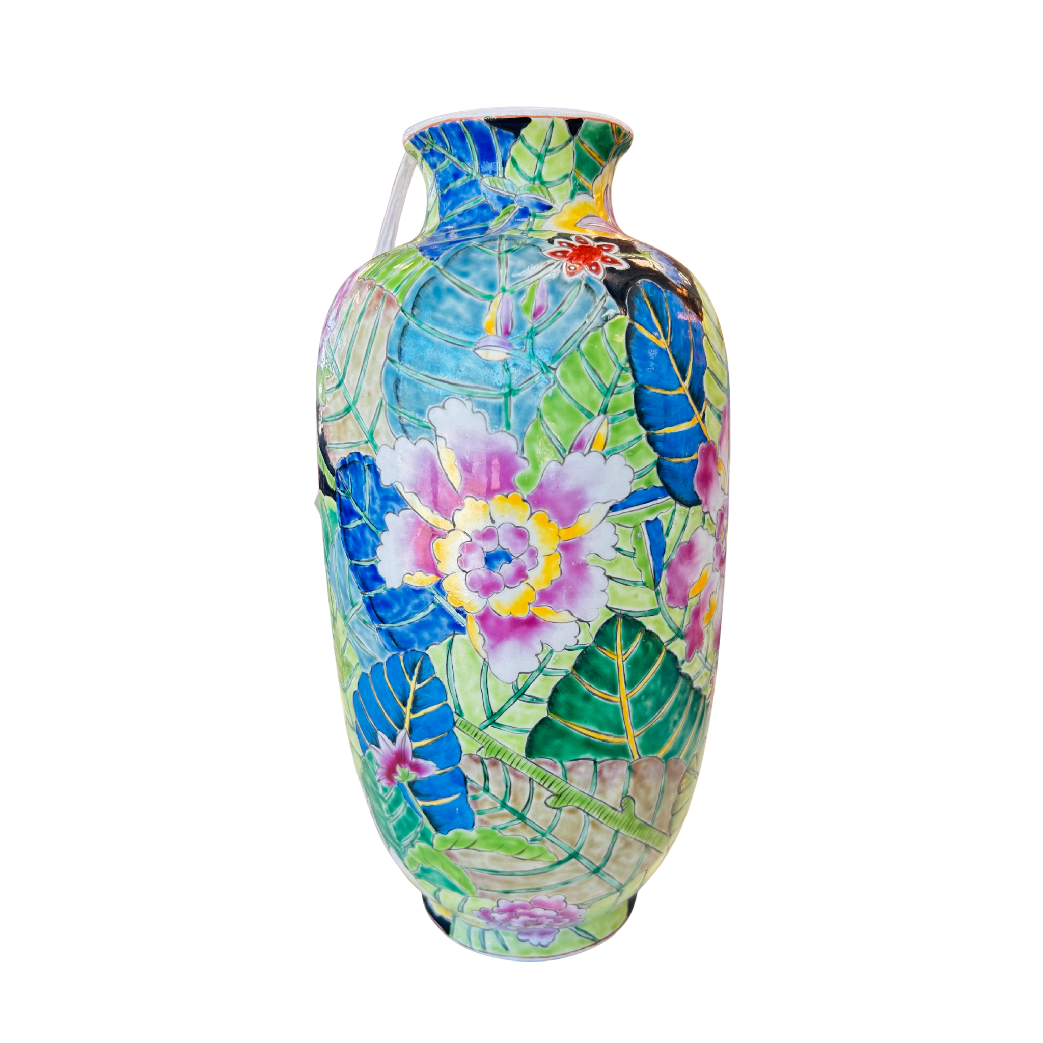 SEMI-OLD TOBACCO LEAF VASE
