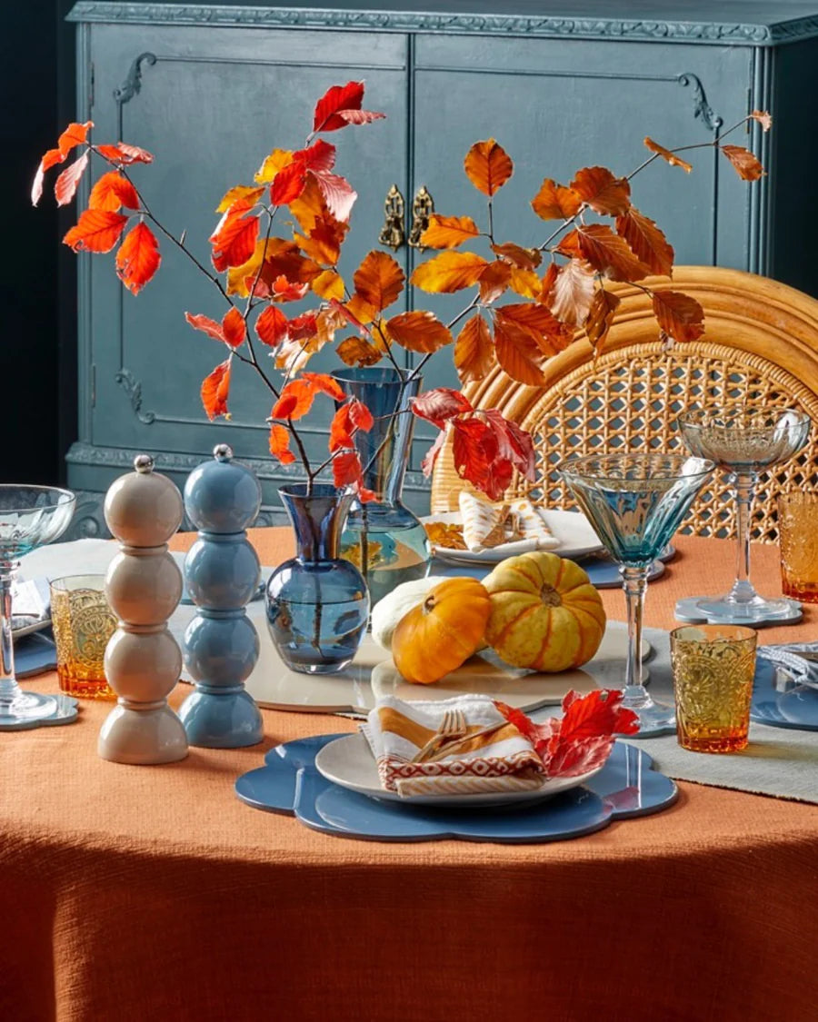 Chambray Blue Bobbin Salt or Pepper Mill