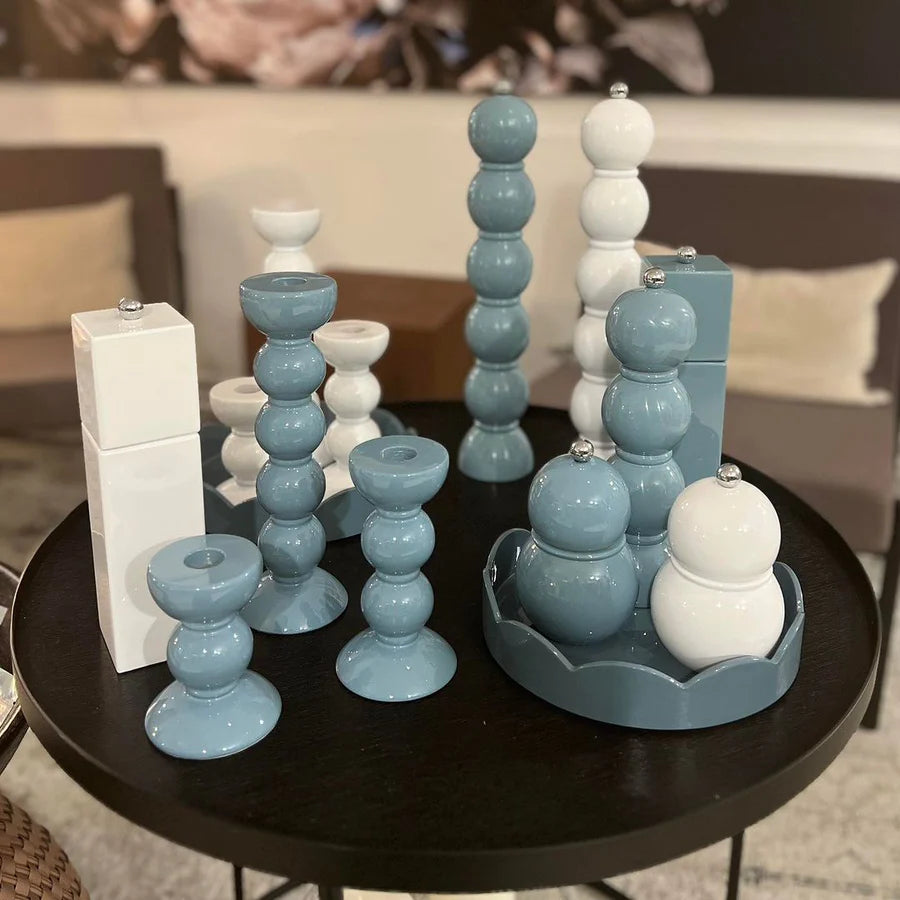 Chambray Blue Bobbin Salt or Pepper Mill