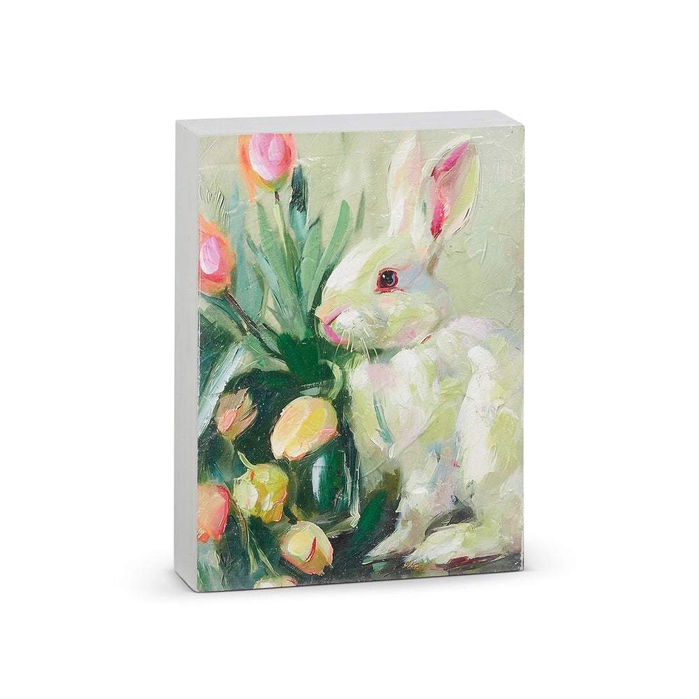 10" Tulip Rabbit Block