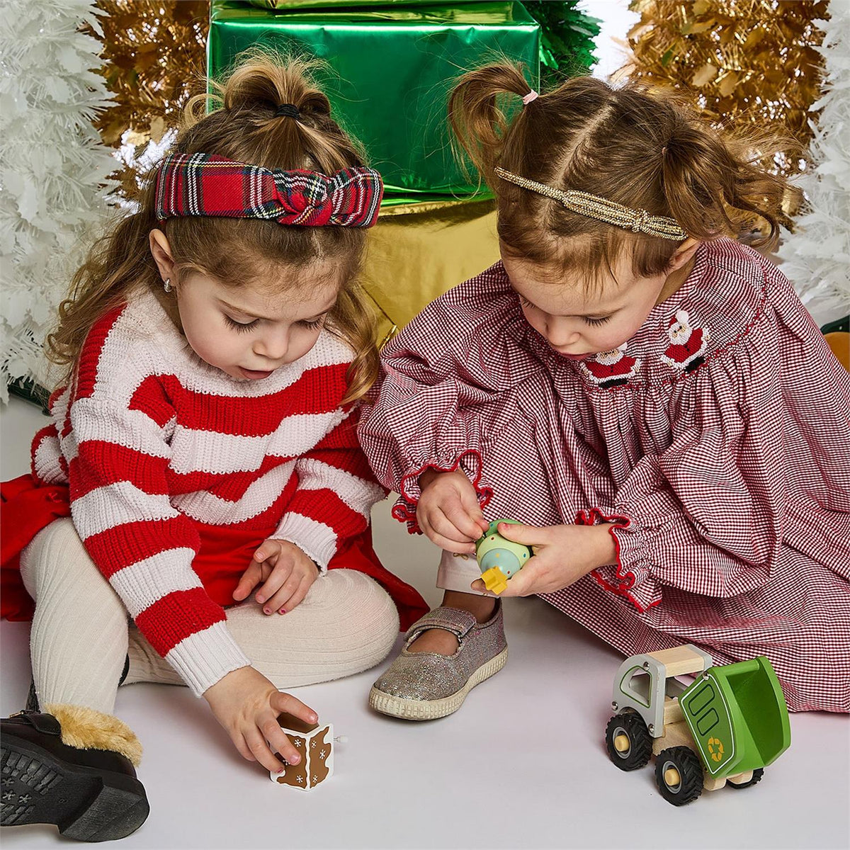 Holiday Wooden Wind-Up Spinning Toy