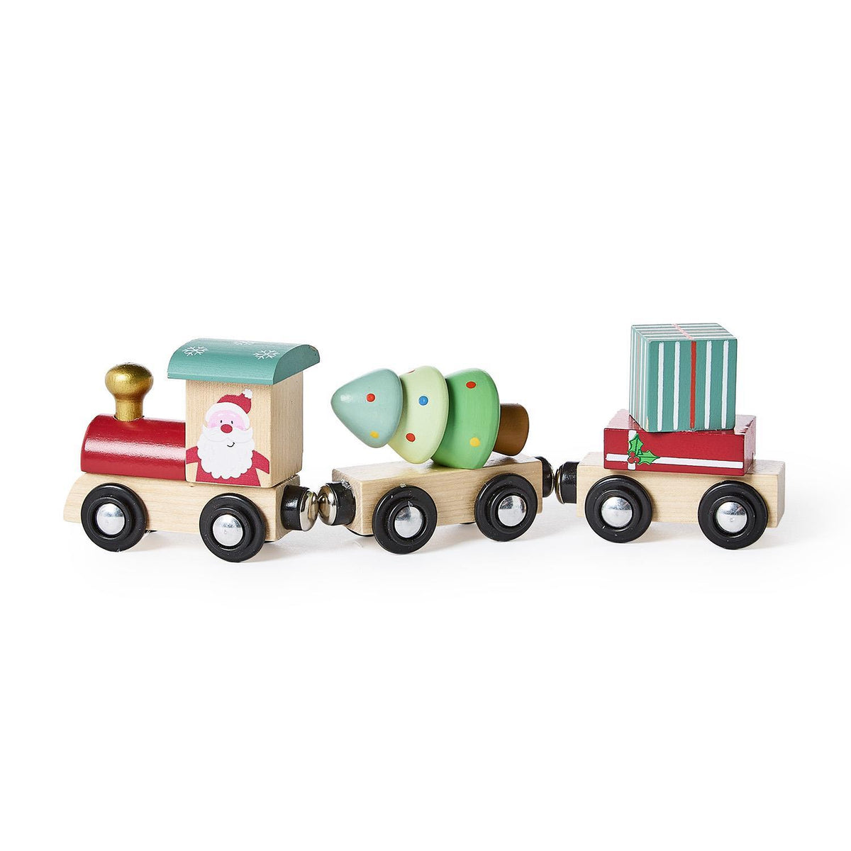Santa's Wooden Magnetic Train Set