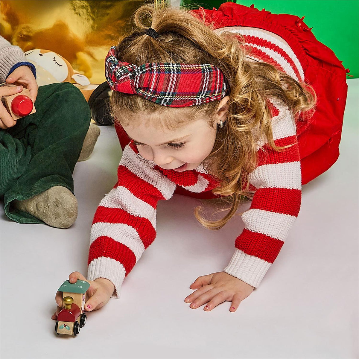 Santa's Wooden Magnetic Train Set