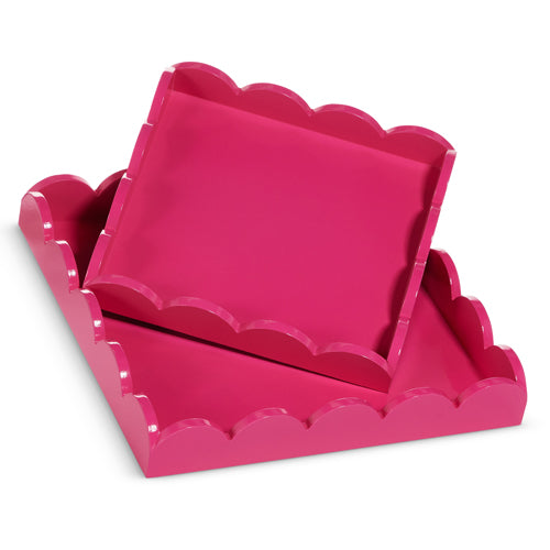 Small Pink Scallop Tray