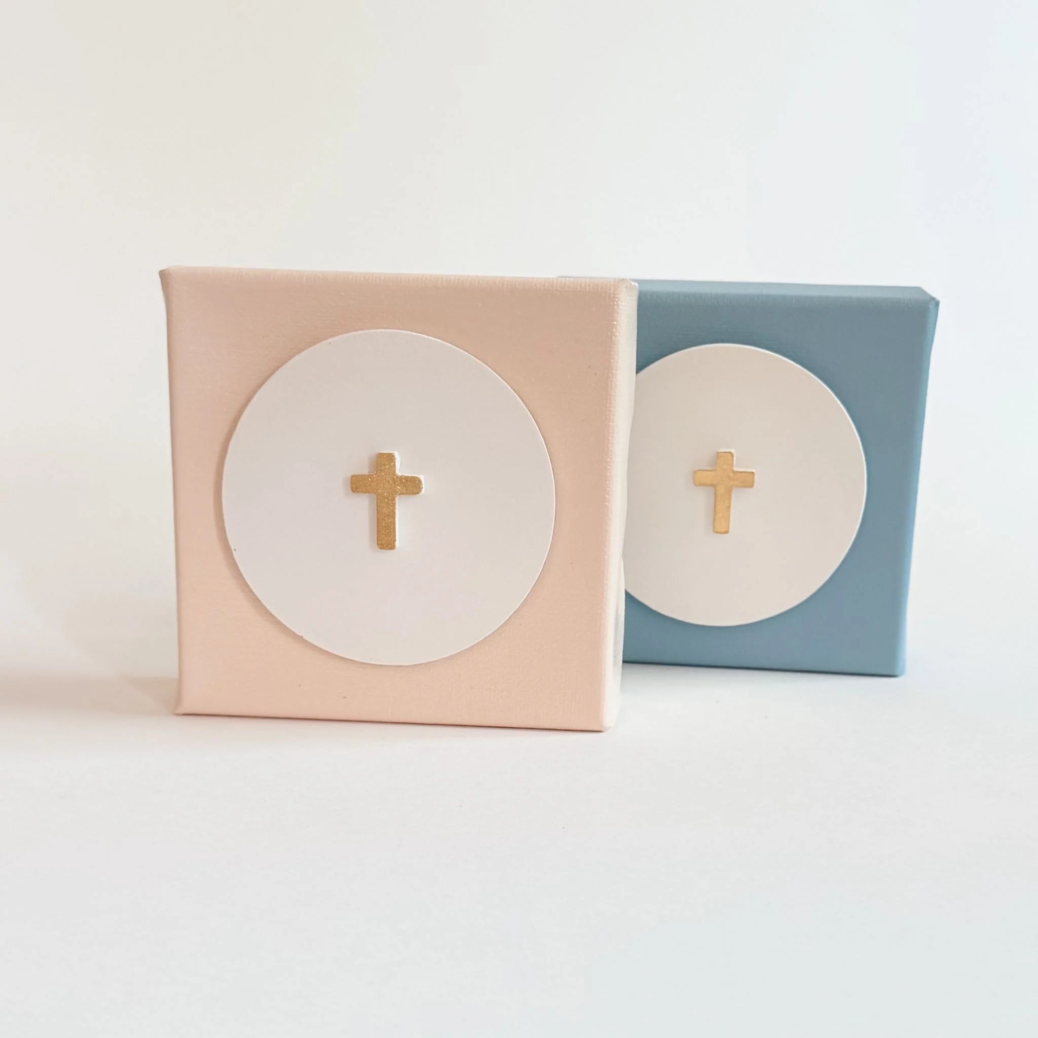 Tiny Cross Intaglio Canvas