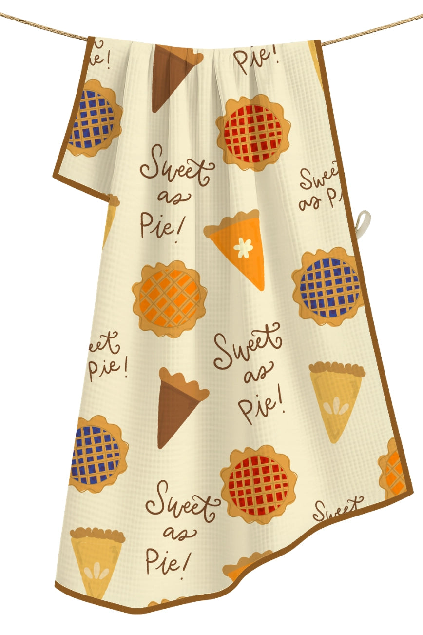 Sweet as Pie Microfiber Tea Towel