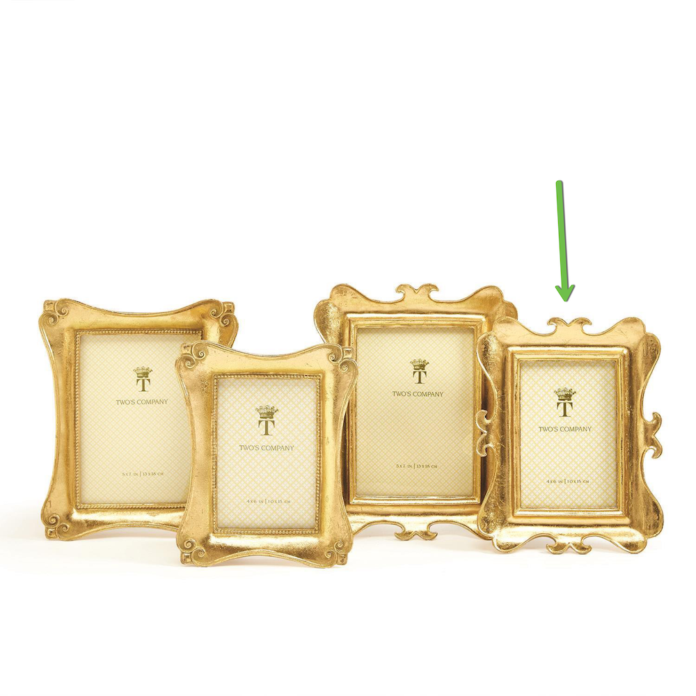 Gold Leaf Baroque 4x6 Frame