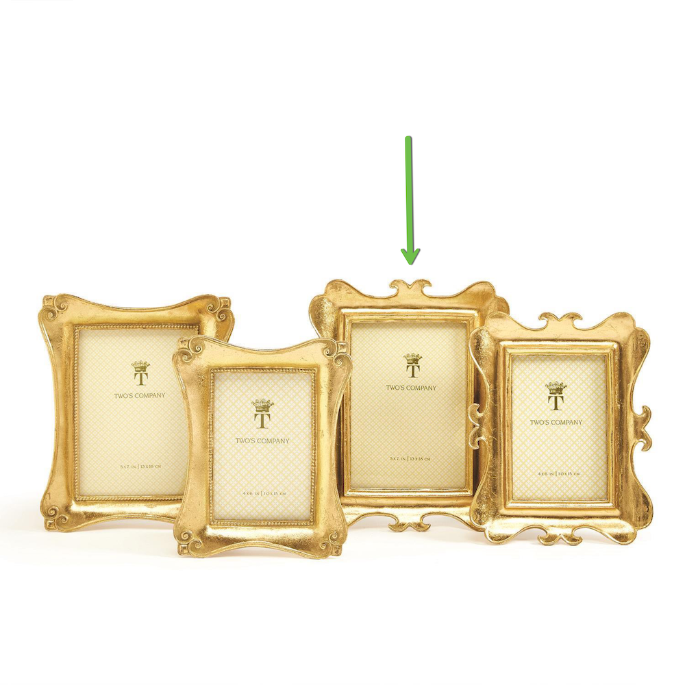 Gold Leaf Baroque 5x7 Frame